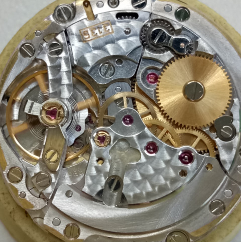 Rolex caliber 3135 movement cleaned and repaired without automatic