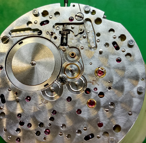 Patek Philippe automatic Kal 28-255 pointer setting device with lining